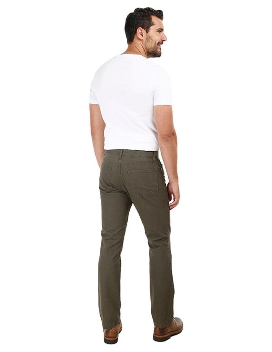 Pantalón recto de algodón para hombre 2