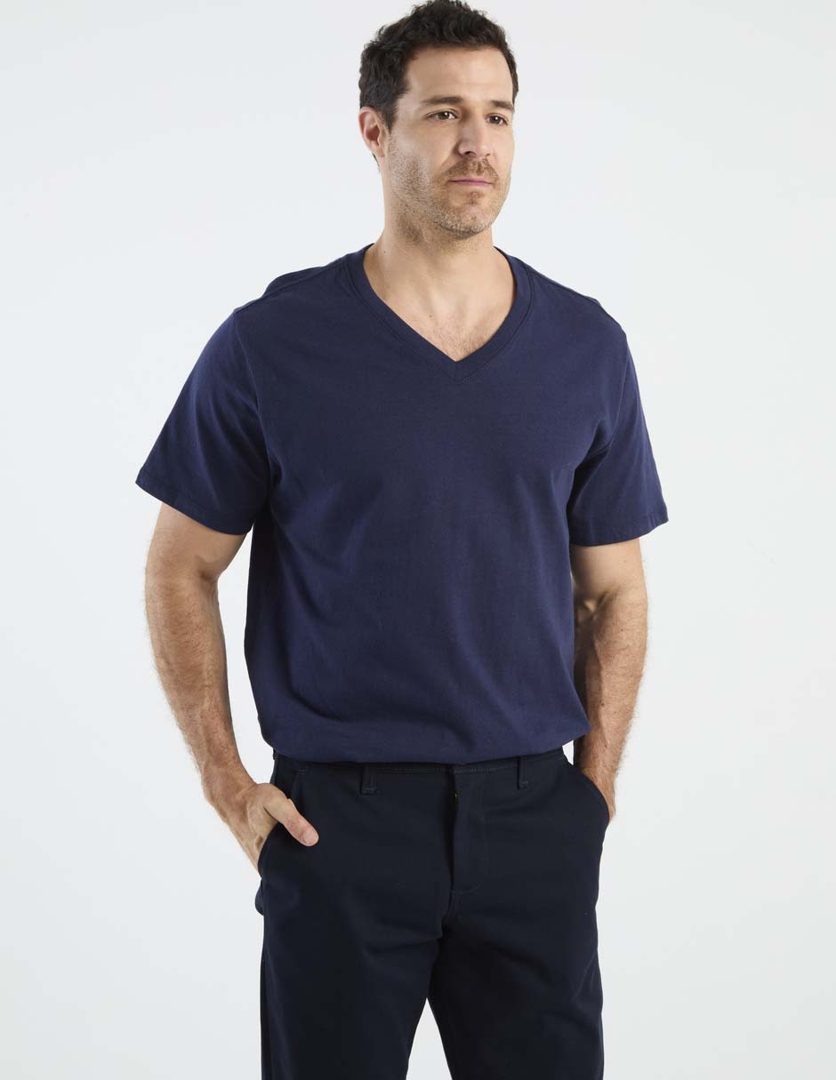 Playera Weekend cuello v para hombre 2