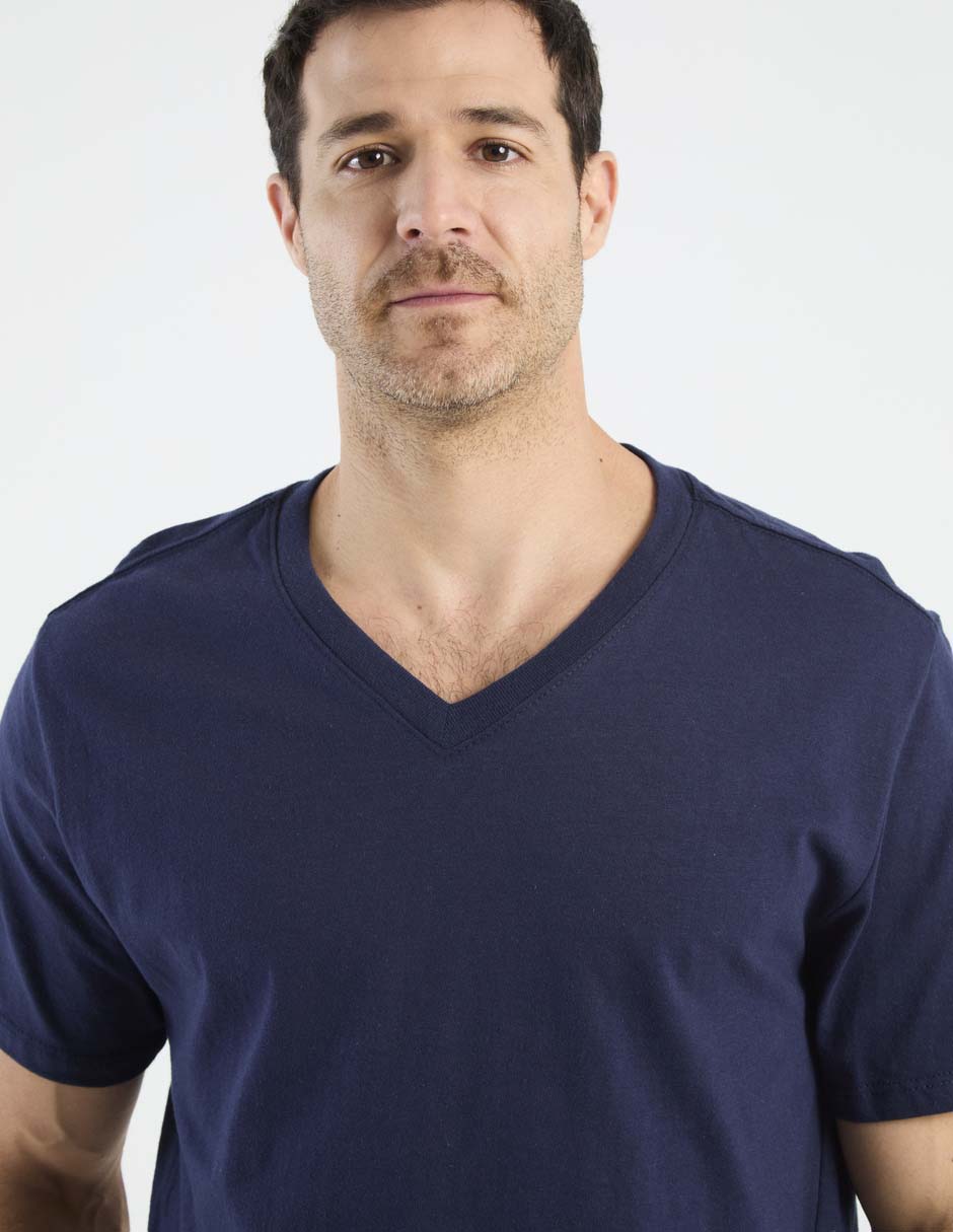Playera Weekend cuello v para hombre 4