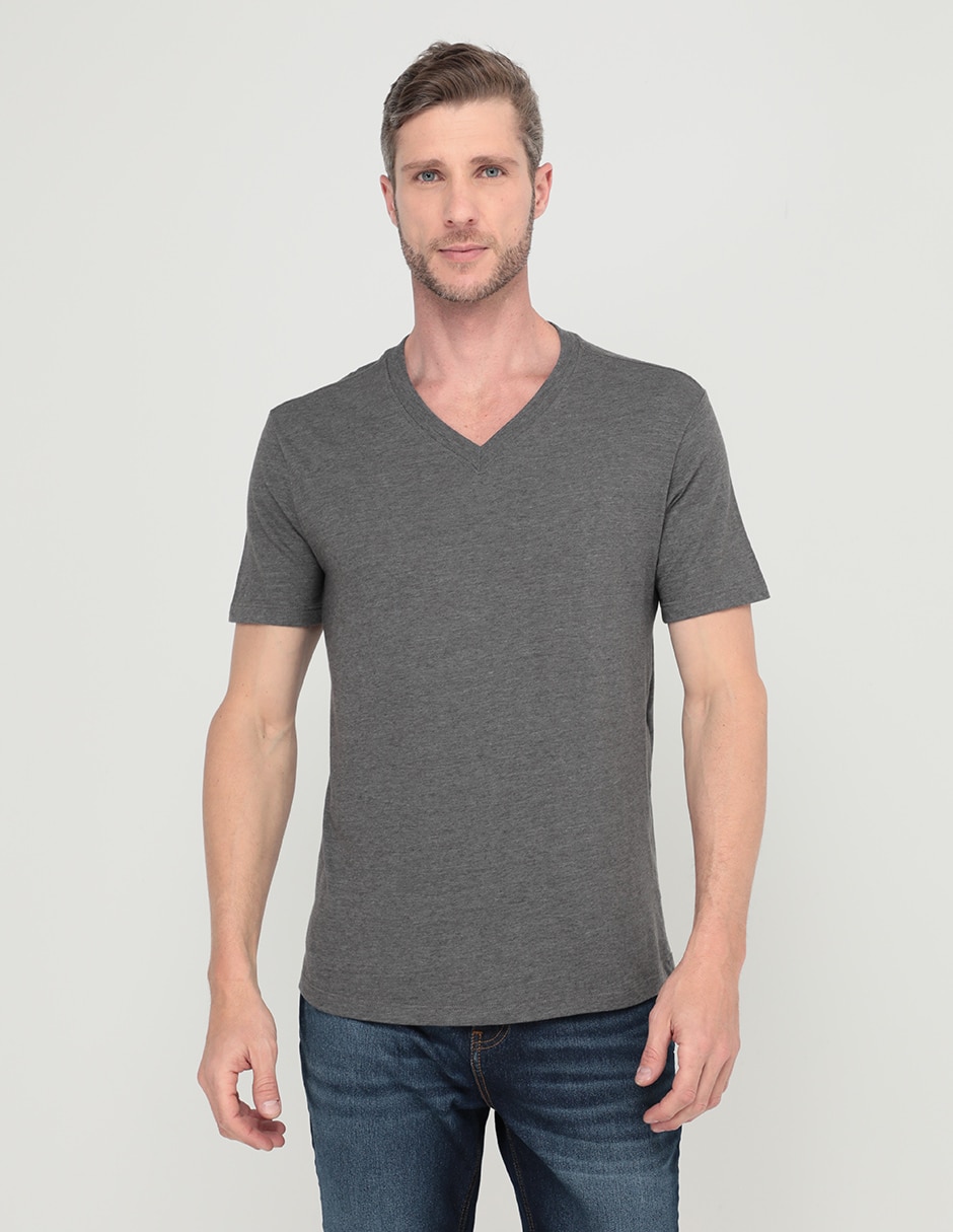 Playera cuello V para hombre