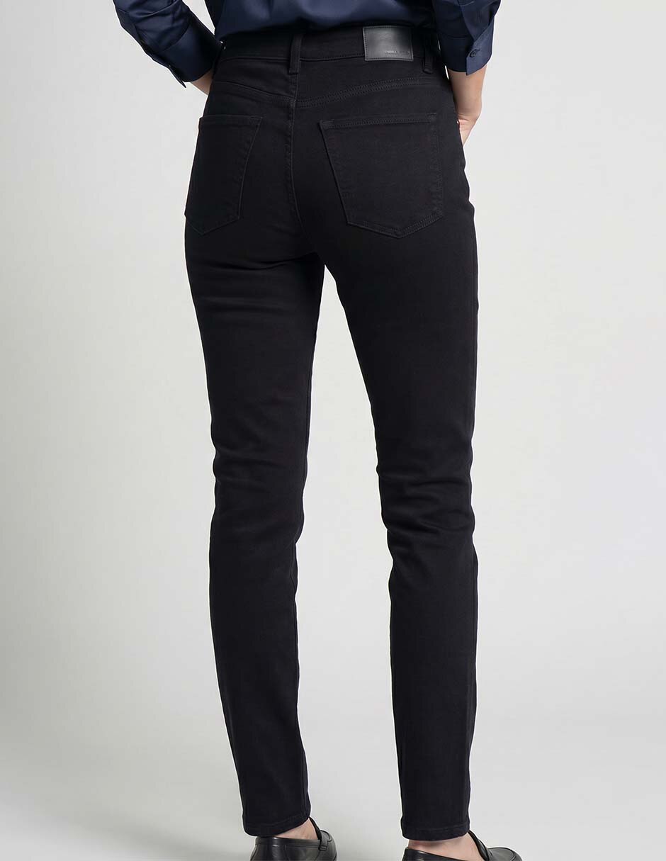 Jeans straight lavado obscuro para hombre 2
