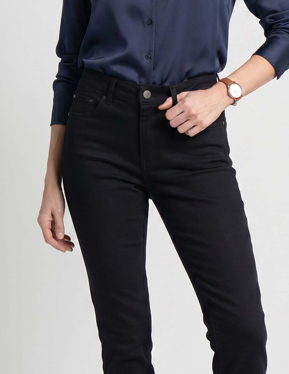 Jeans straight lavado obscuro para hombre 3