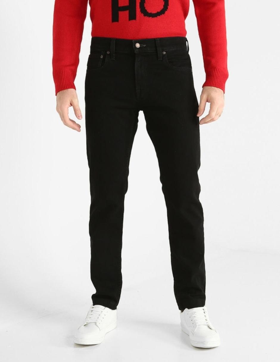 Jeans straight lavado obscuro para hombre 1