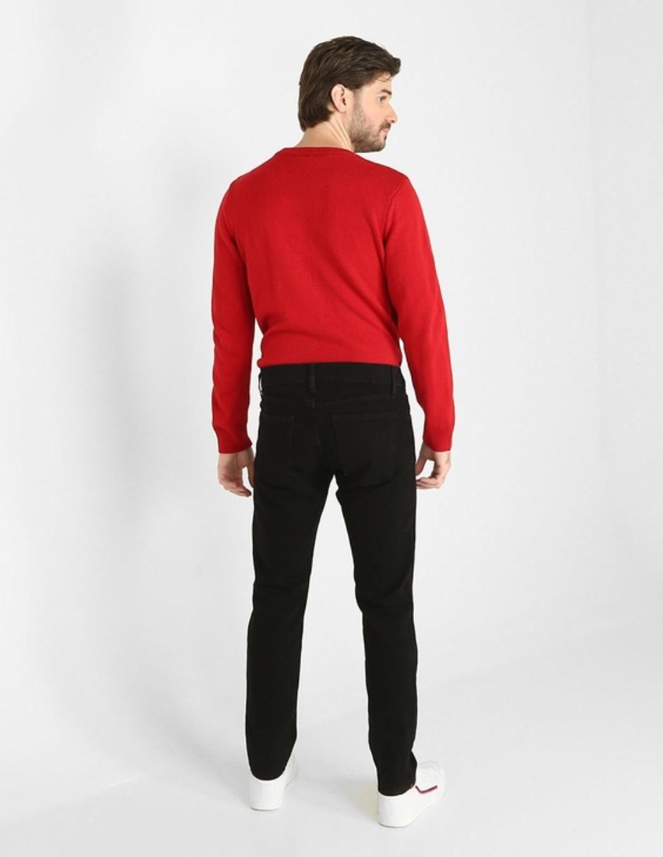 Jeans straight lavado obscuro para hombre 11