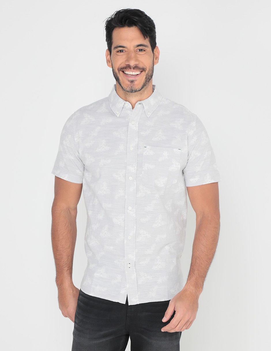 Camisa casual de algodón manga corta para hombre Camisa casual de algodón manga corta para hombre