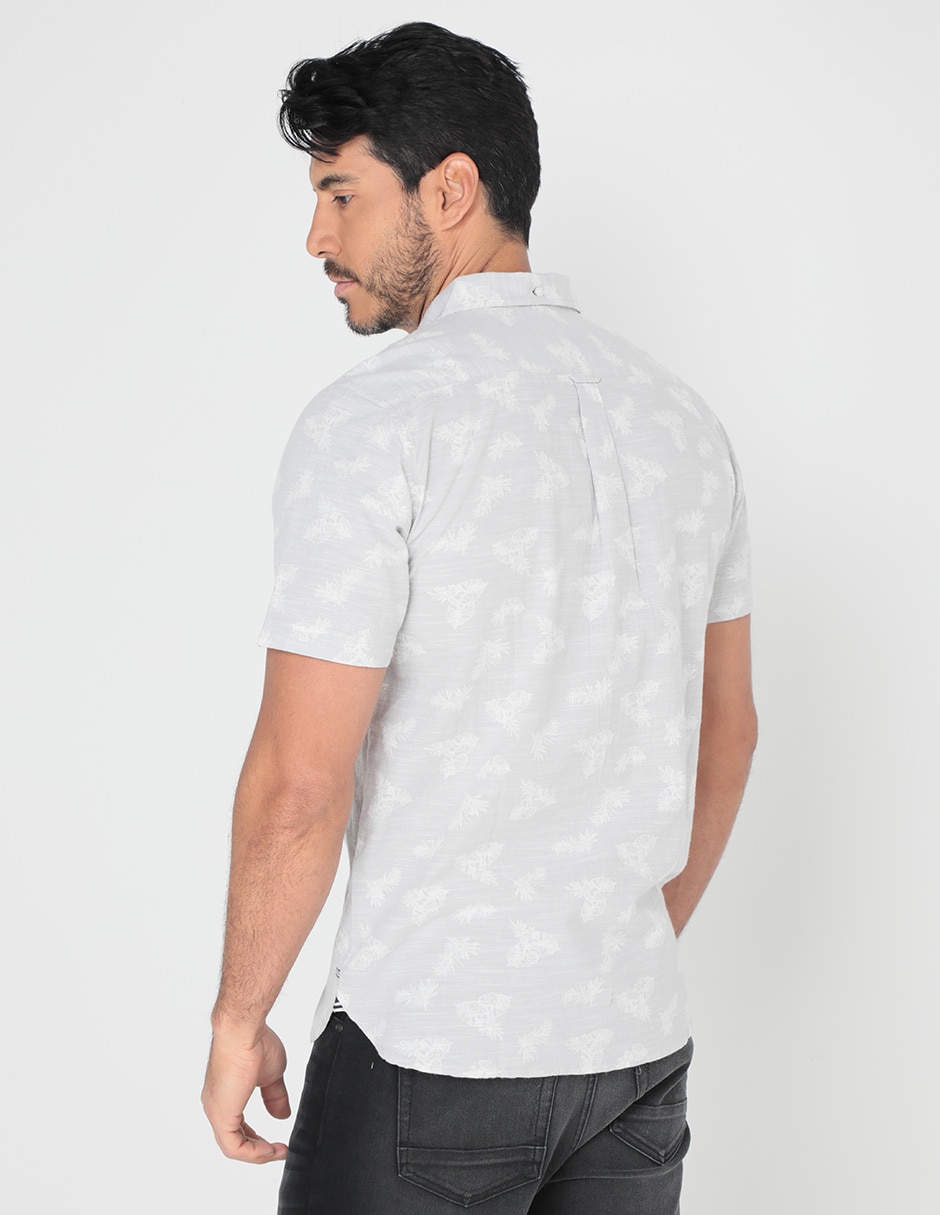 Camisa casual de algodón manga corta para hombre 4