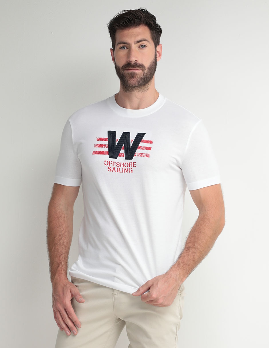 Playera cuello redondo para hombre