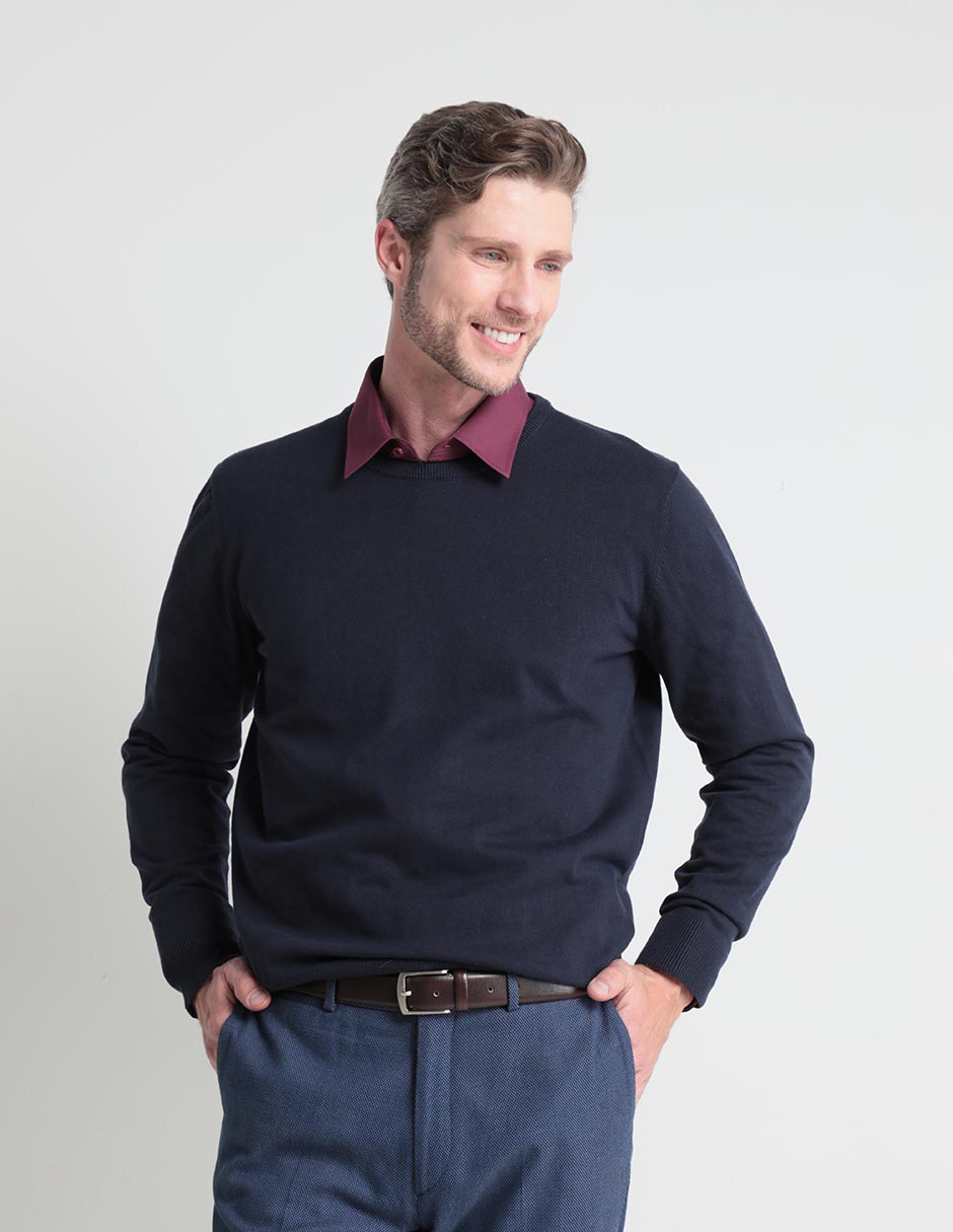 Suéter cuello redondo para hombre Suéter cuello redondo para hombre