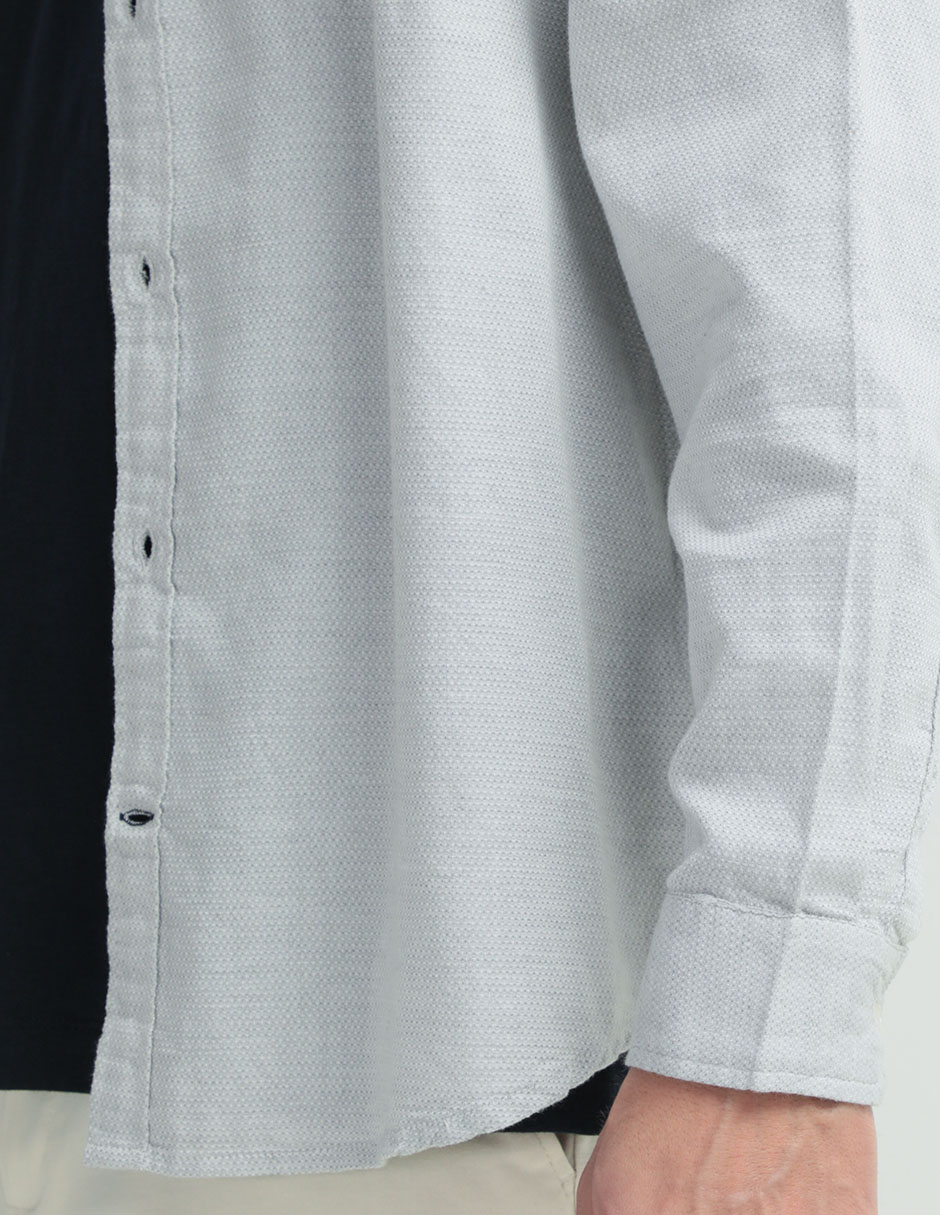 Camisa casual de algodón manga larga para hombre 2
