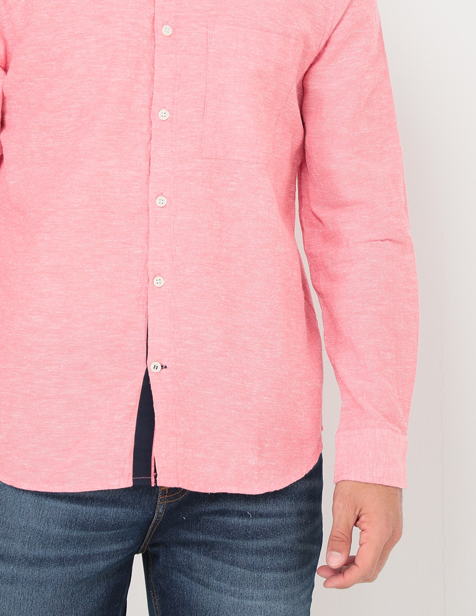 Camisa casual de algodón manga larga para hombre 2