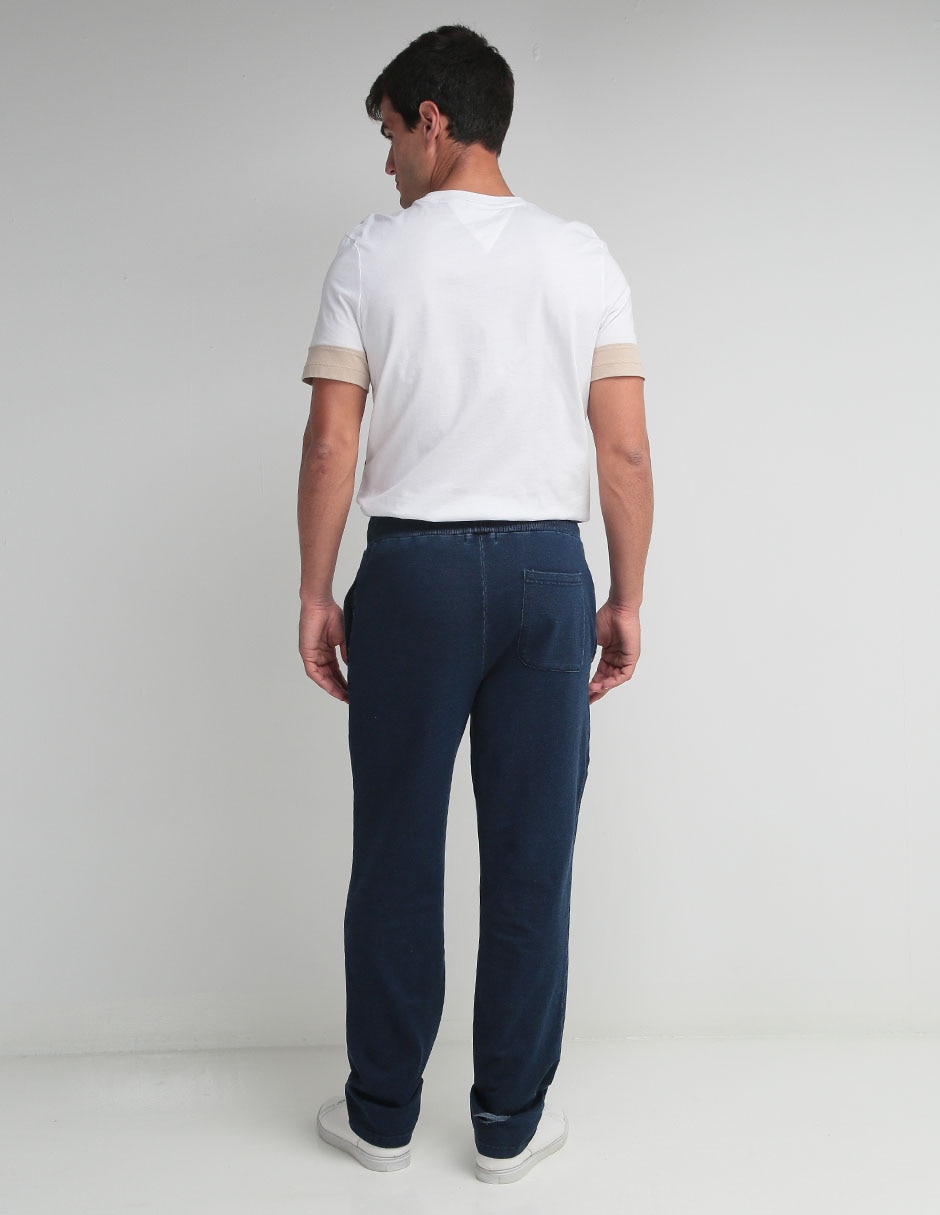 Pants slim con jareta para hombre