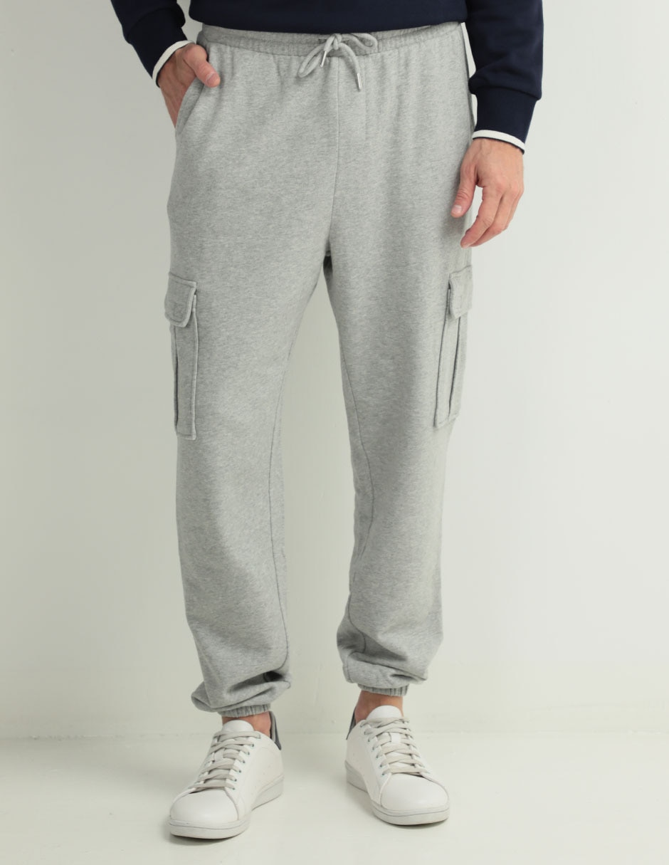 Pants regular con jareta para hombre