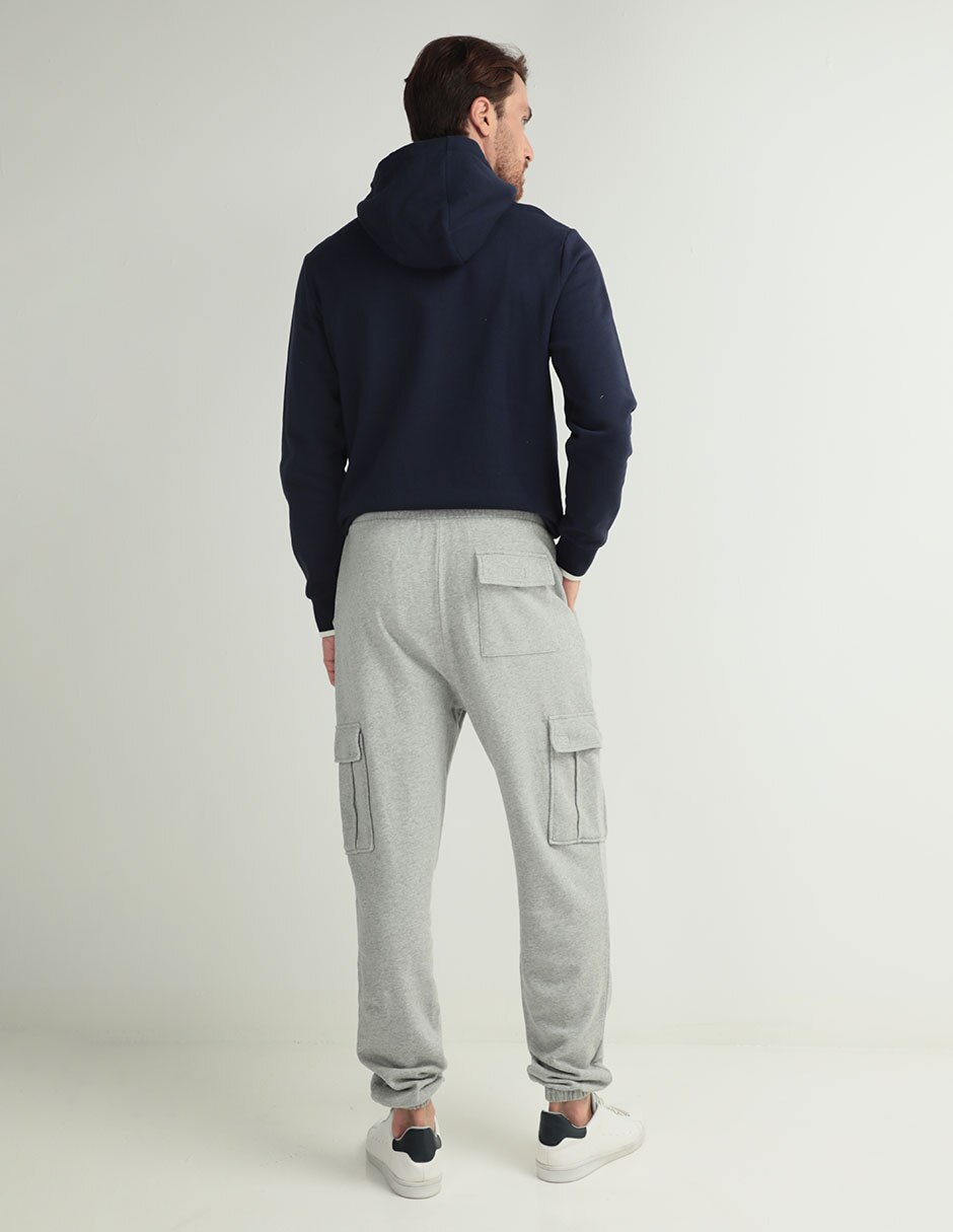 Pants regular con jareta para hombre 2