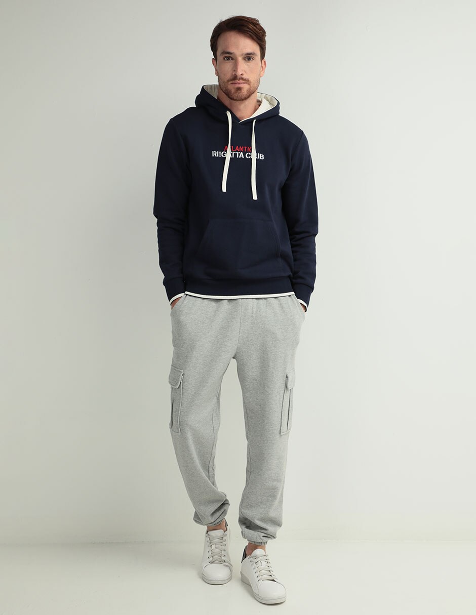 Pants regular con jareta para hombre 3