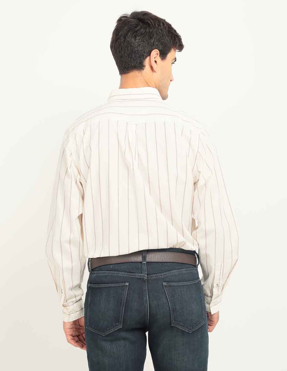 Camisa casual manga larga para hombre