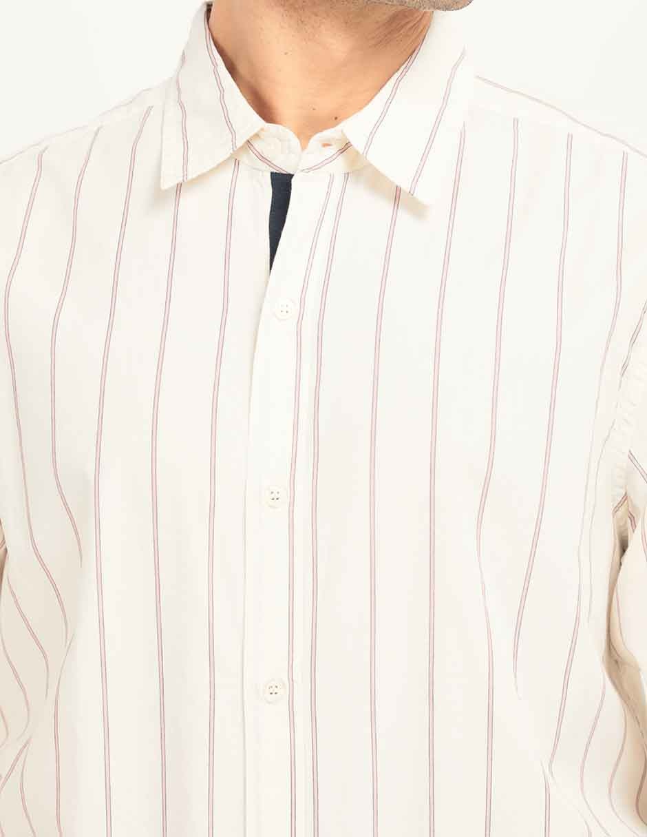 Camisa casual manga larga para hombre