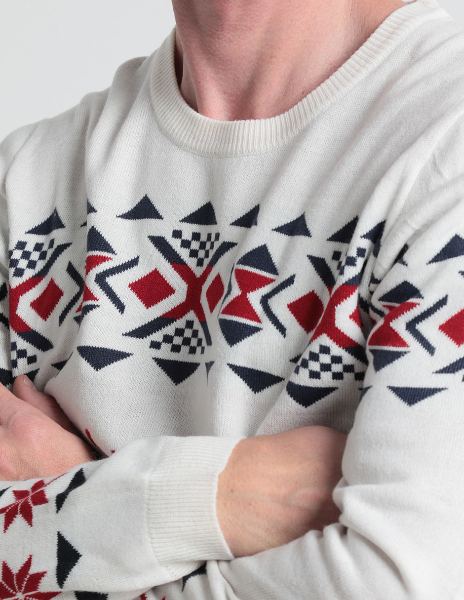 Suéter cuello redondo para hombre