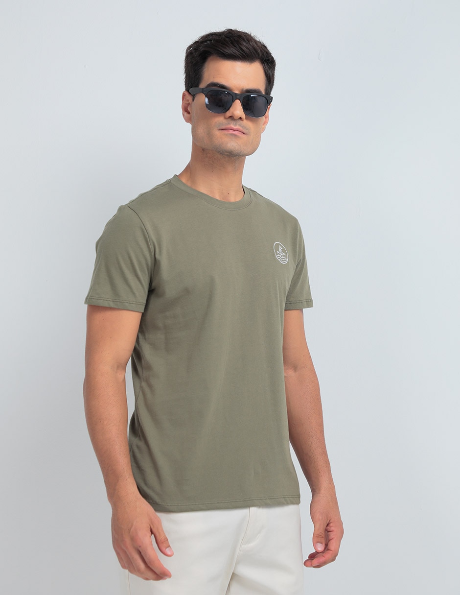 Playera cuello redondo para hombre