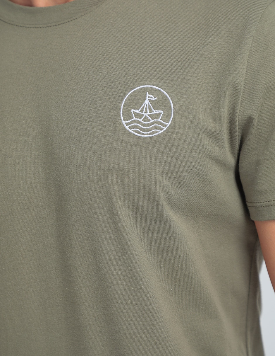 Playera cuello redondo para hombre