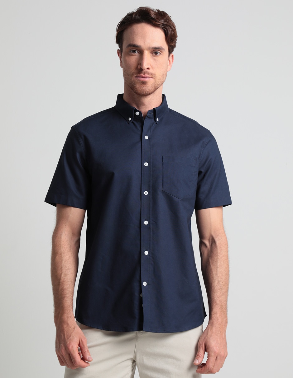 Camisa casual manga corta para hombre 1