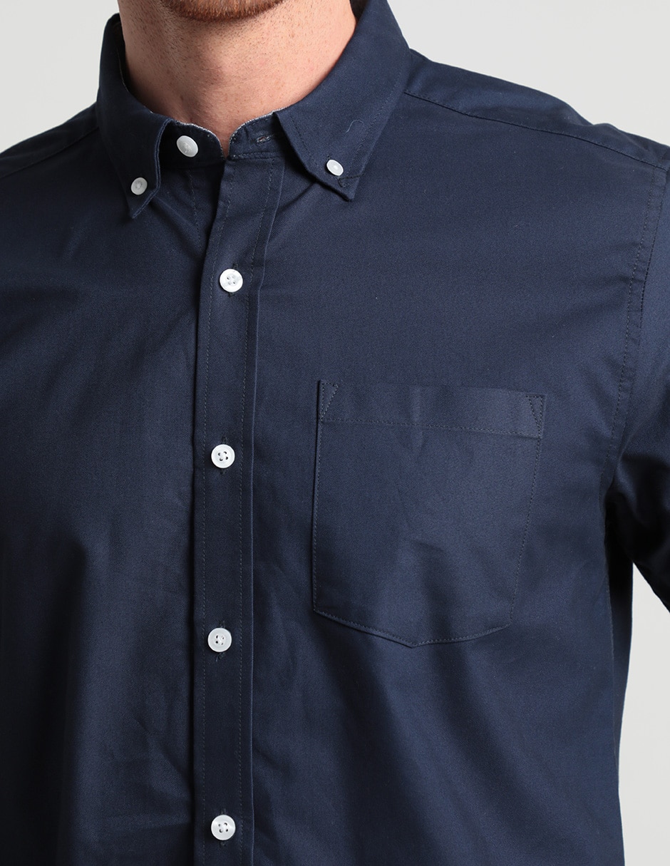 Camisa casual de algodón manga larga para hombre 2