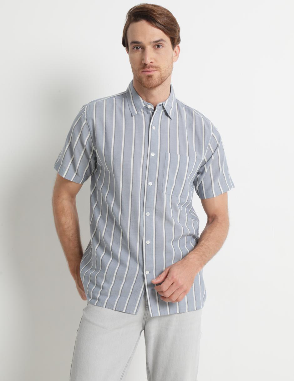 Camisa casual de algodón manga corta para hombre Camisa casual de algodón manga corta para hombre