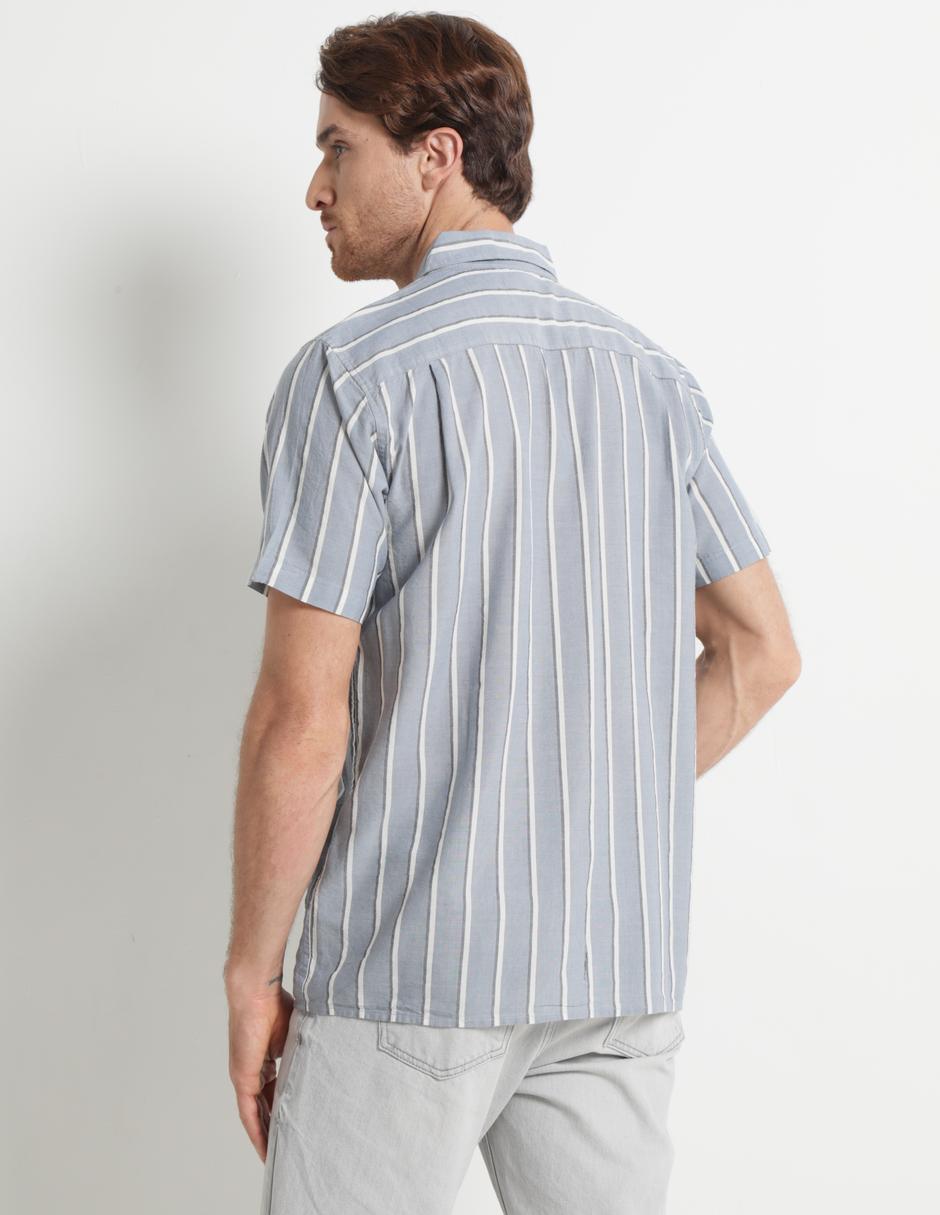 Camisa casual de algodón manga corta para hombre 4