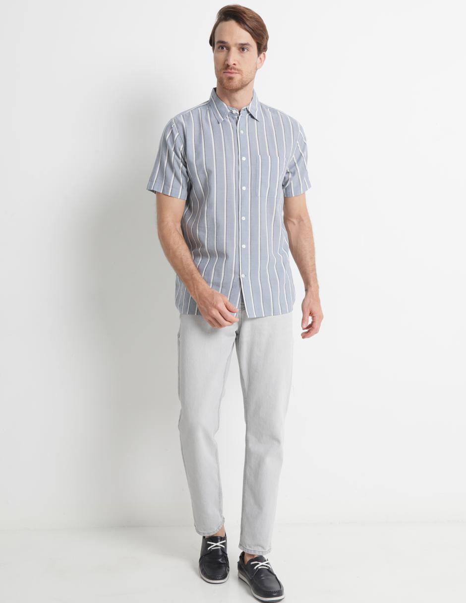 Camisa casual de algodón manga corta para hombre 3