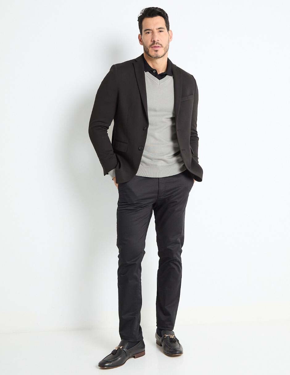 Suéter cuello V para hombre 3