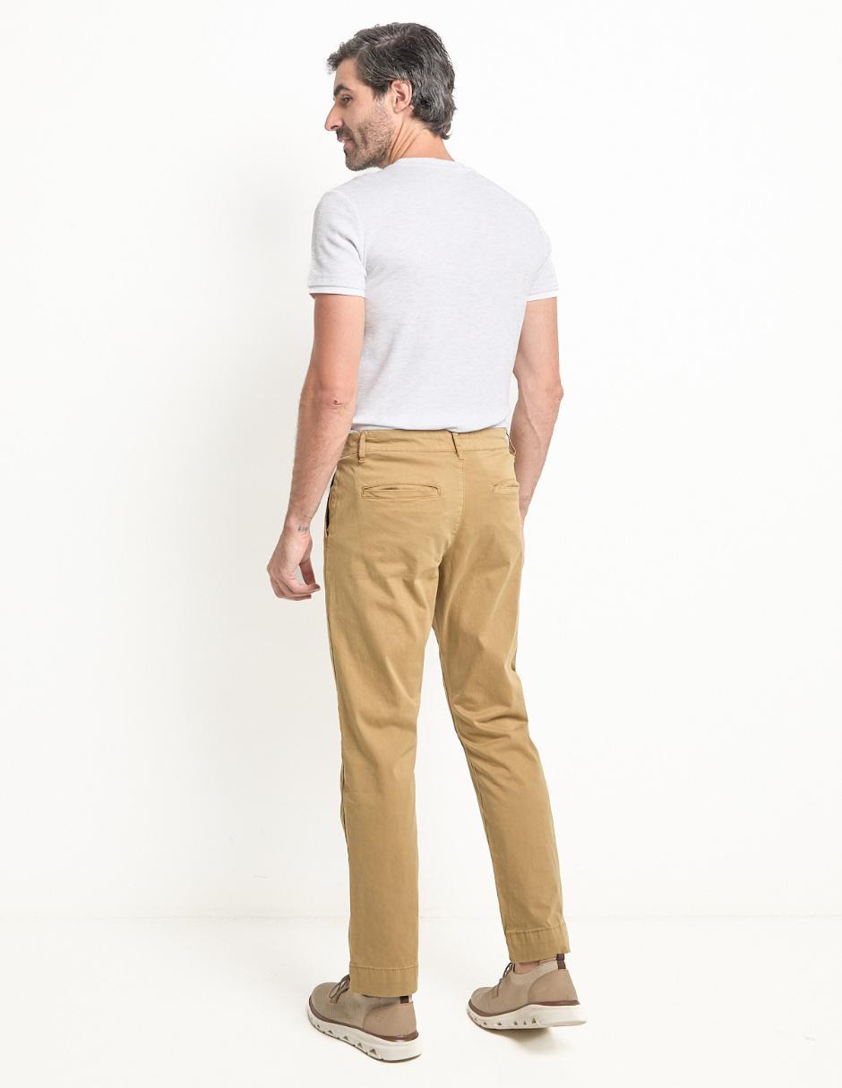 Pantalón chino straight de algodón para hombre 2