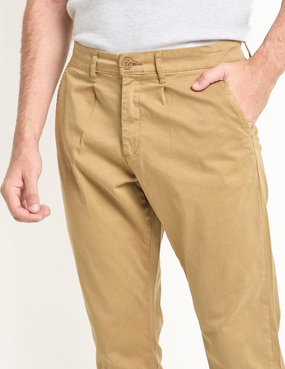 Pantalón chino straight de algodón para hombre 4