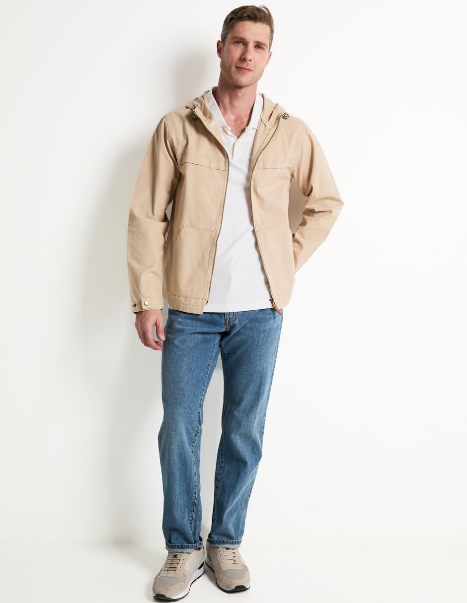 Chamarra casual con capucha para hombre 3