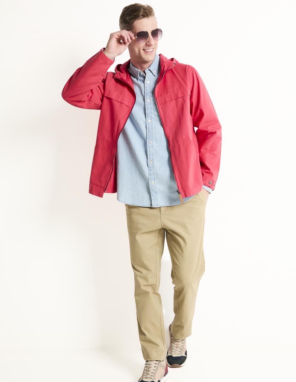 Chamarra casual weekend premium con capucha para hombre