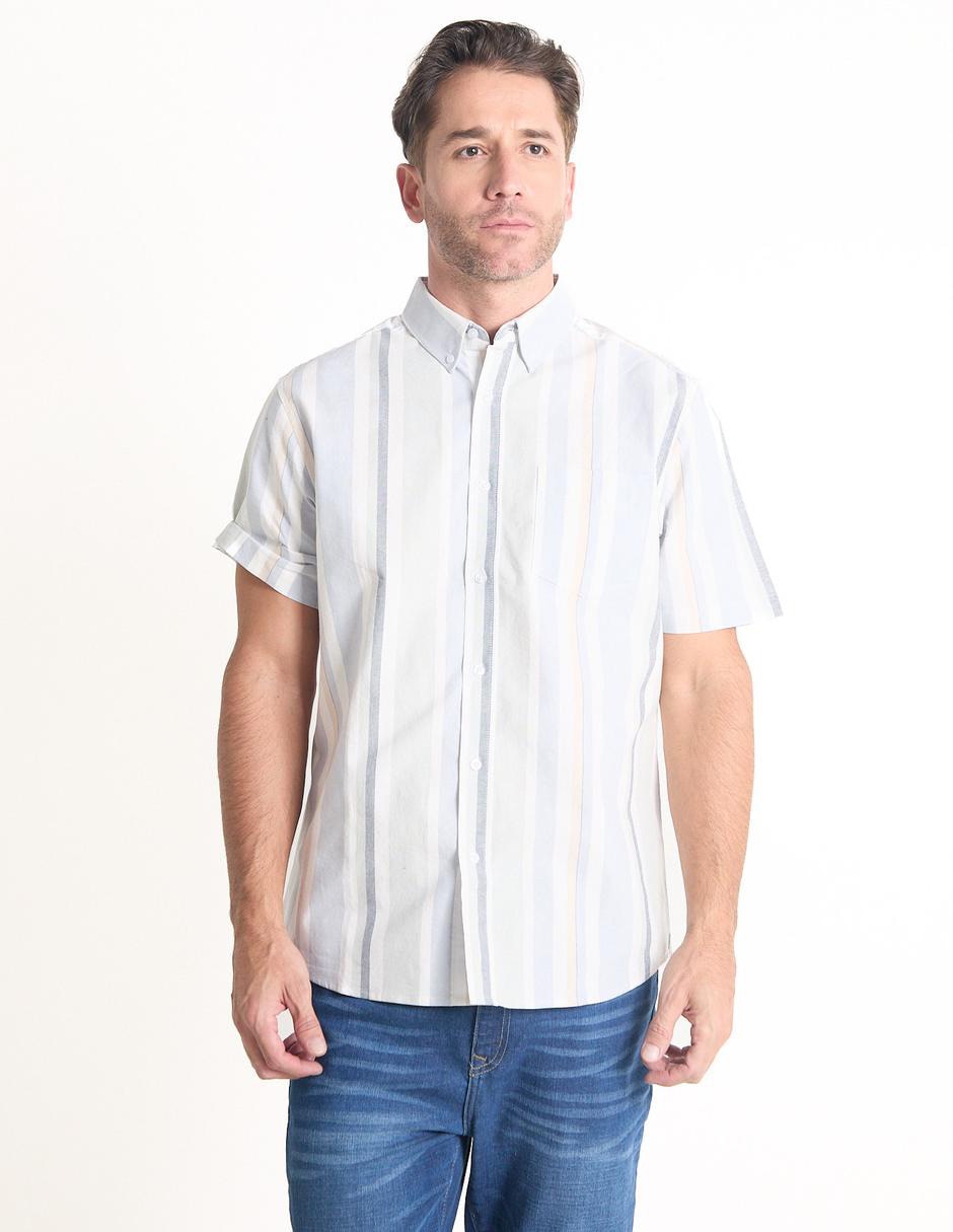 Camisa casual de algodón manga corta para hombre Camisa casual de algodón manga corta para hombre