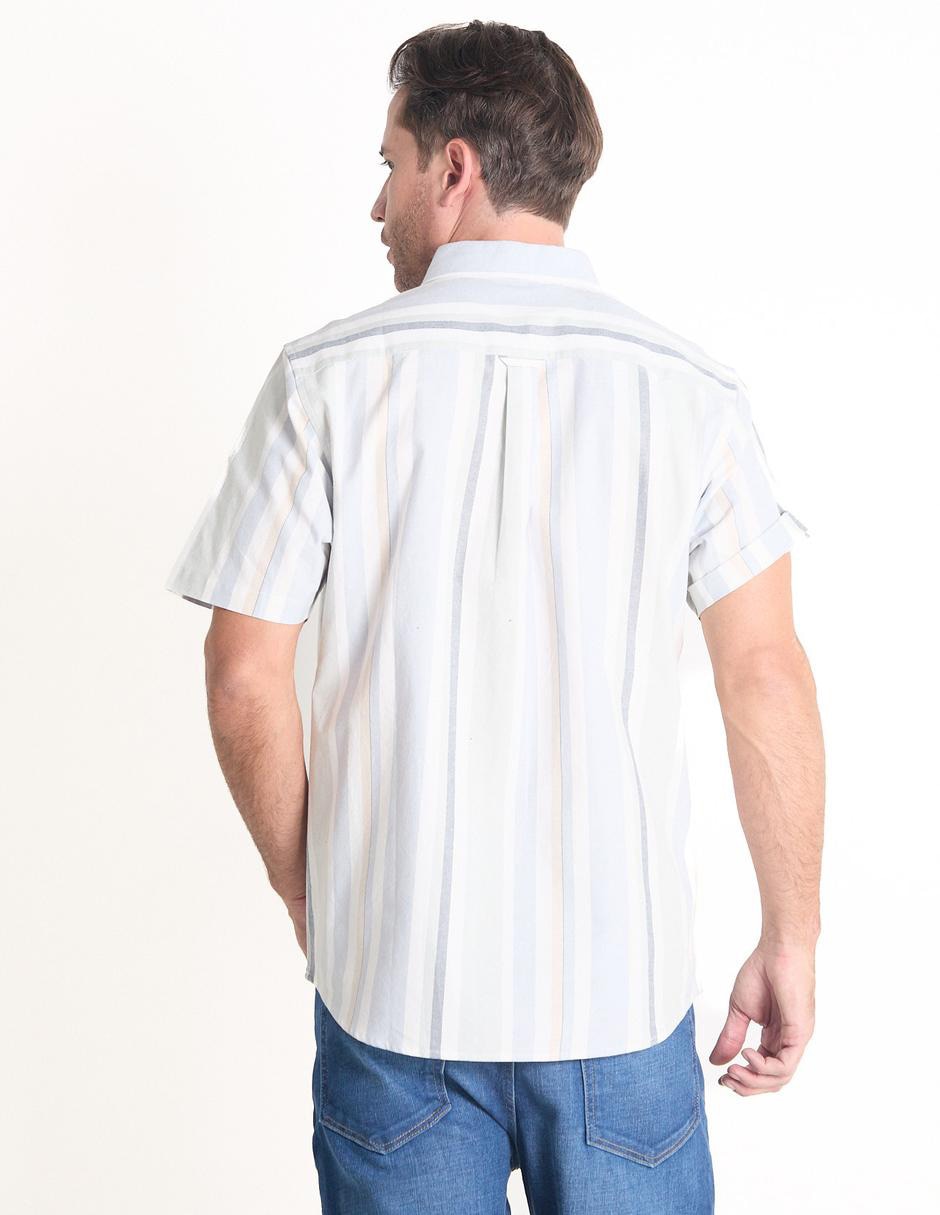 Camisa casual de algodón manga corta para hombre 2