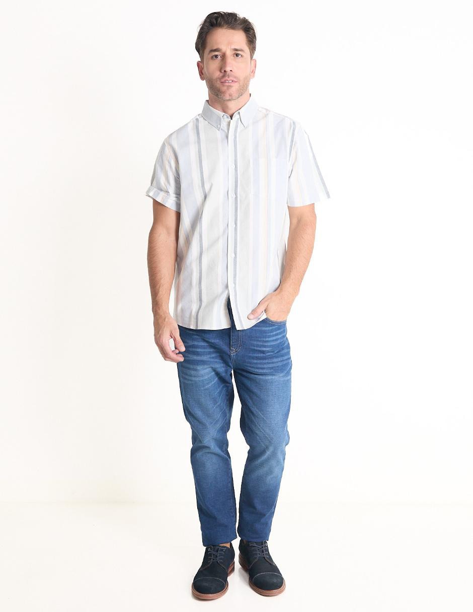 Camisa casual de algodón manga corta para hombre 3