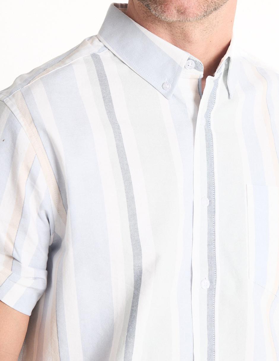 Camisa casual de algodón manga corta para hombre 4