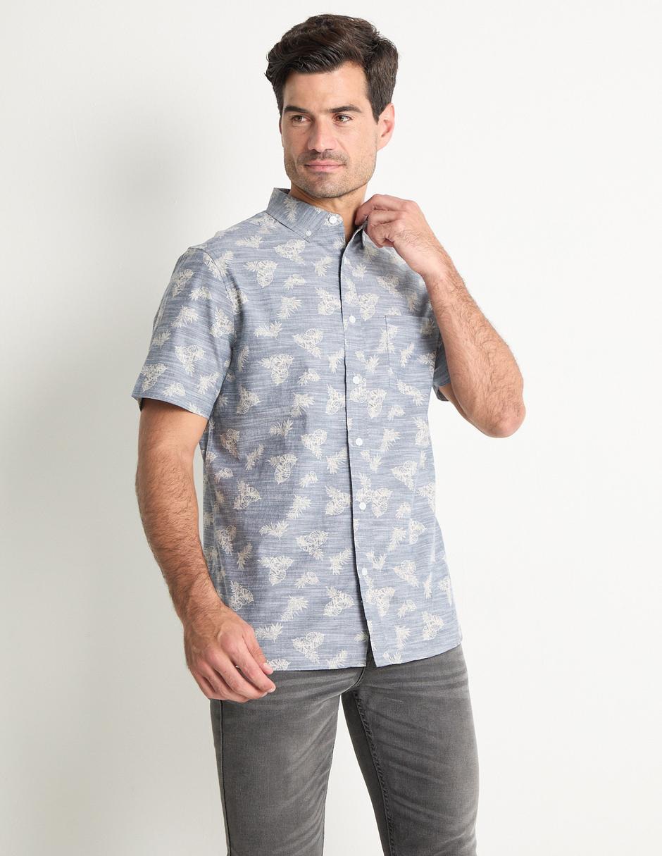 Camisa casual de algodón manga corta para hombre Camisa casual de algodón manga corta para hombre