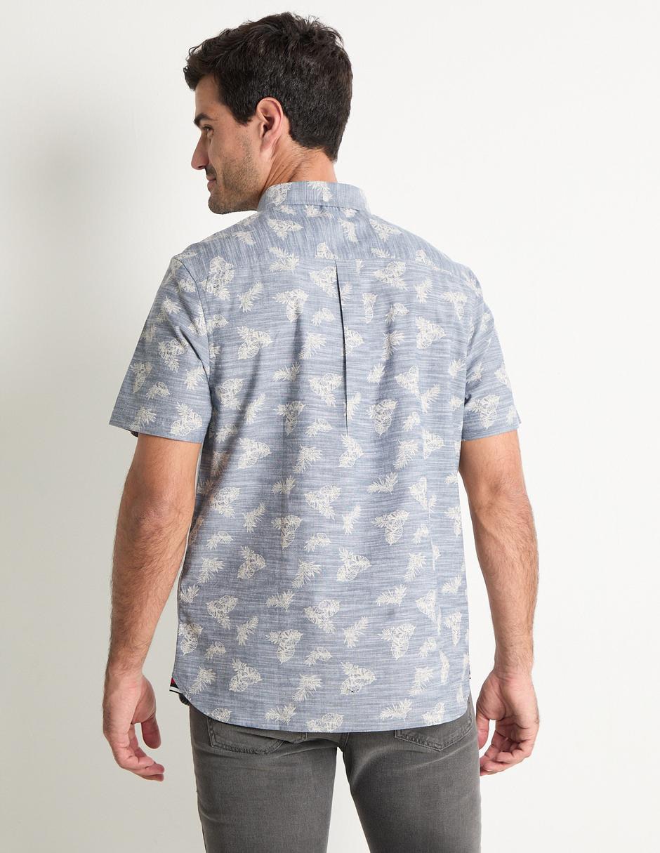 Camisa casual de algodón manga corta para hombre 4