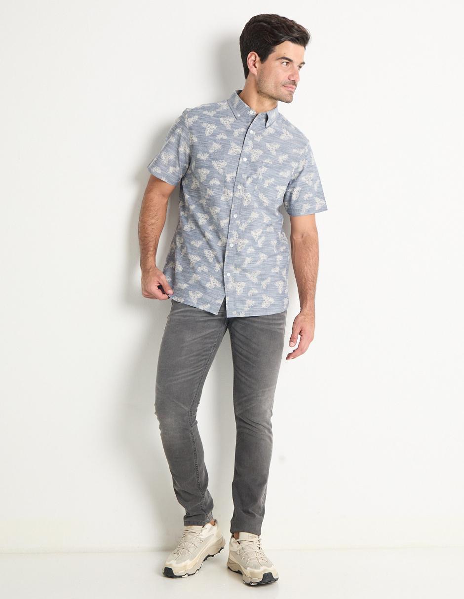 Camisa casual de algodón manga corta para hombre 3