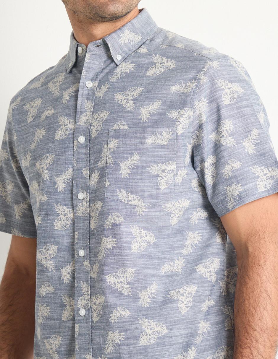 Camisa casual de algodón manga corta para hombre 2