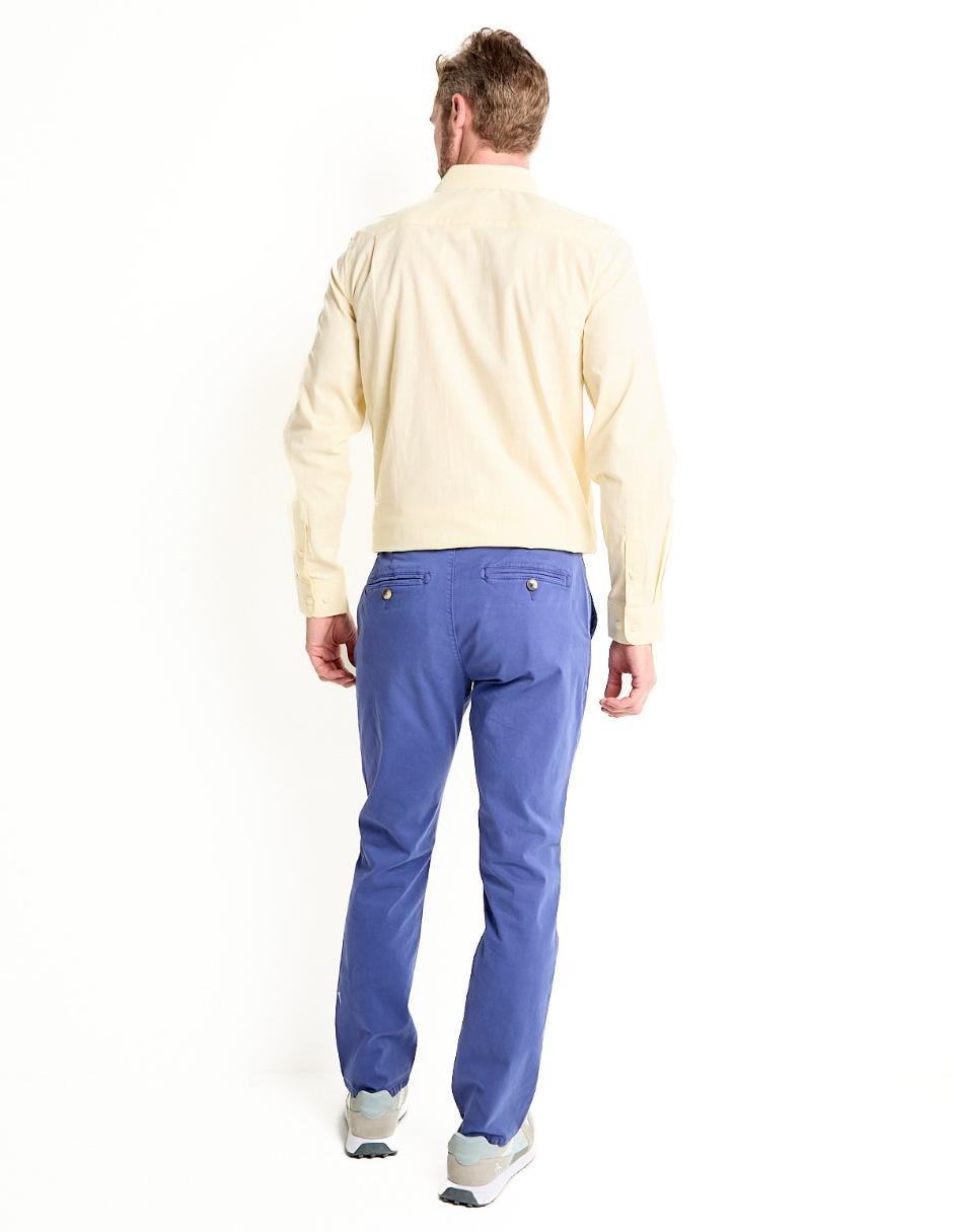 Pantalón chino straight de algodón para hombre 2