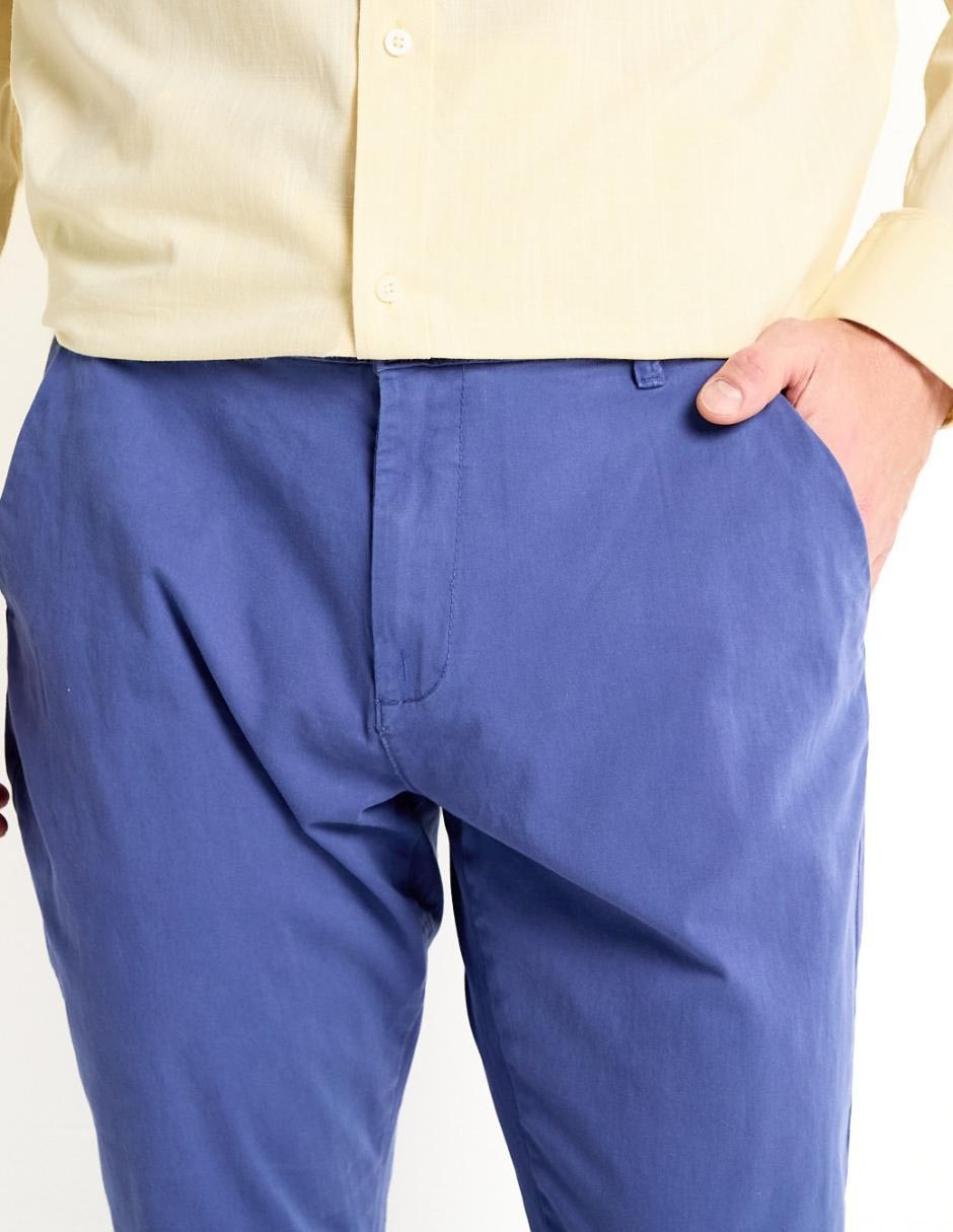 Pantalón chino straight de algodón para hombre 4