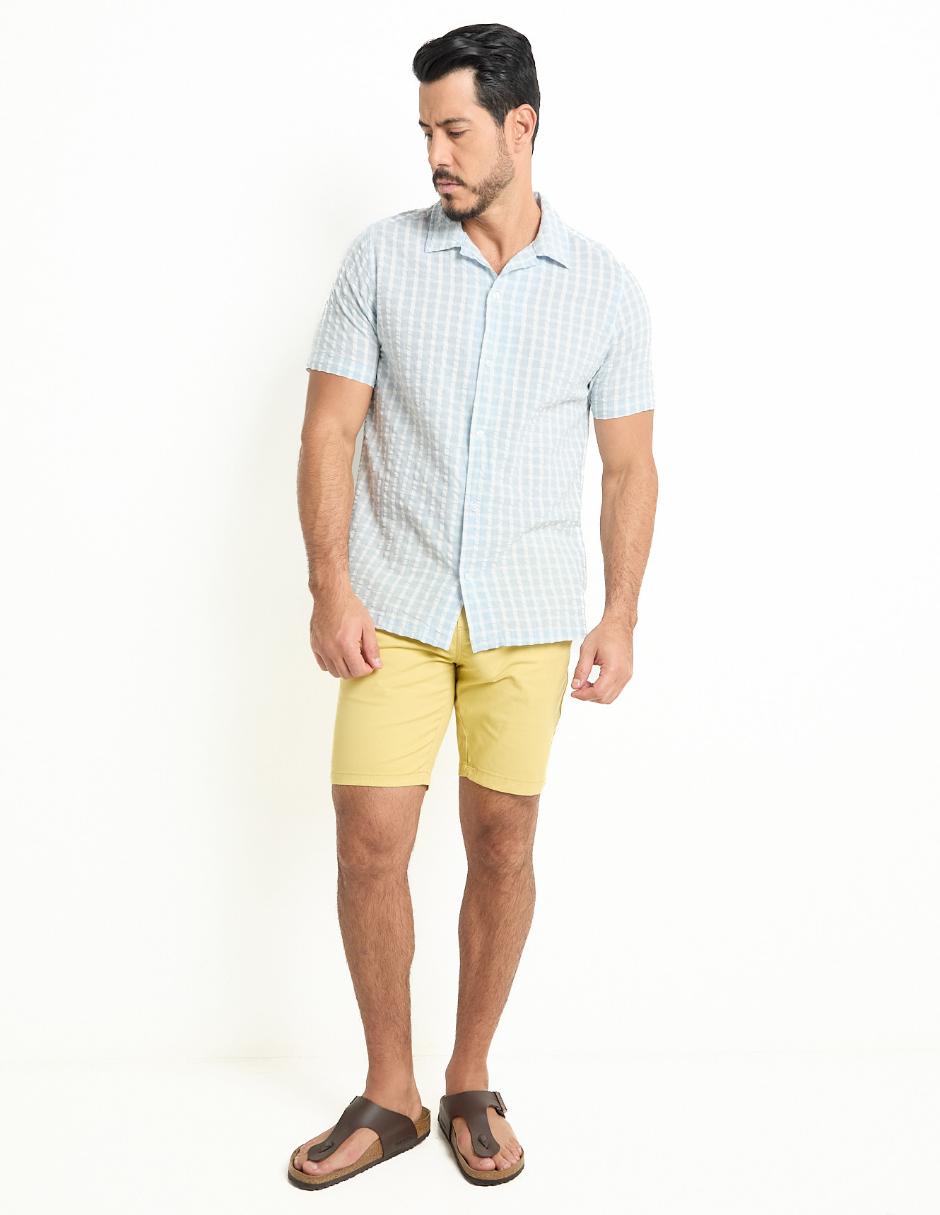 Camisa casual Weekend de algodón manga corta para hombre