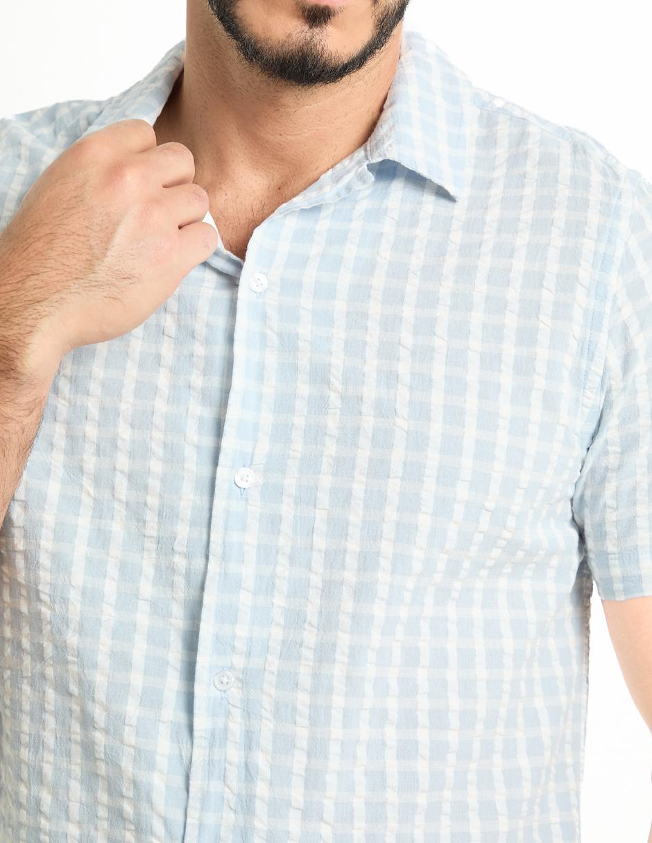 Camisa casual Weekend de algodón manga corta para hombre