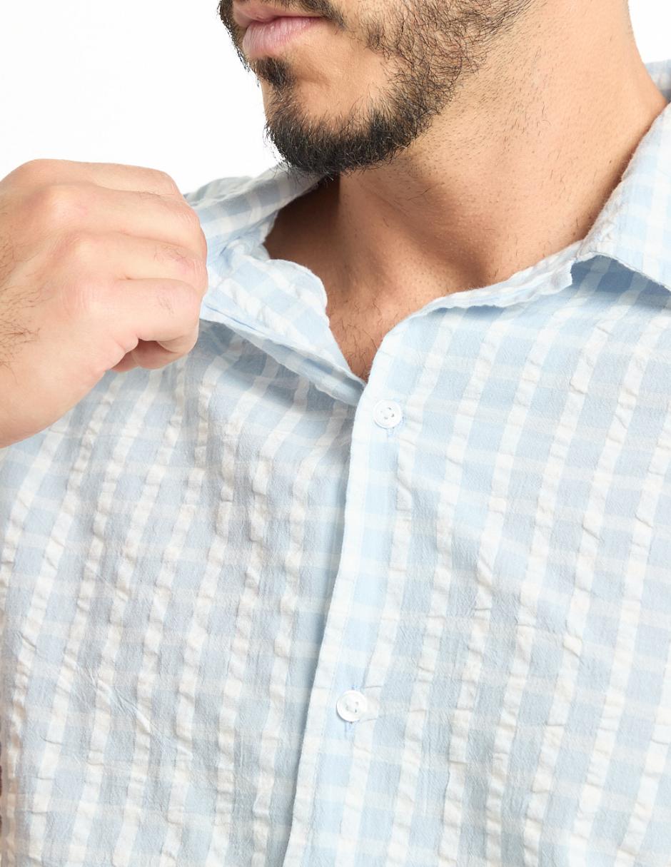 Camisa casual Weekend de algodón manga corta para hombre