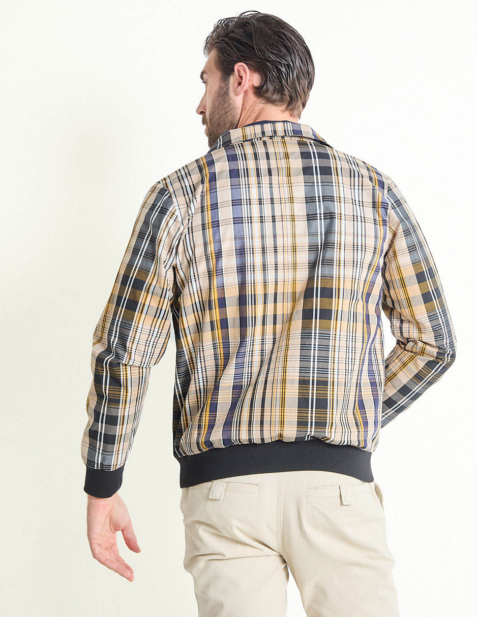 Chamarra casual con bolsillos para hombre