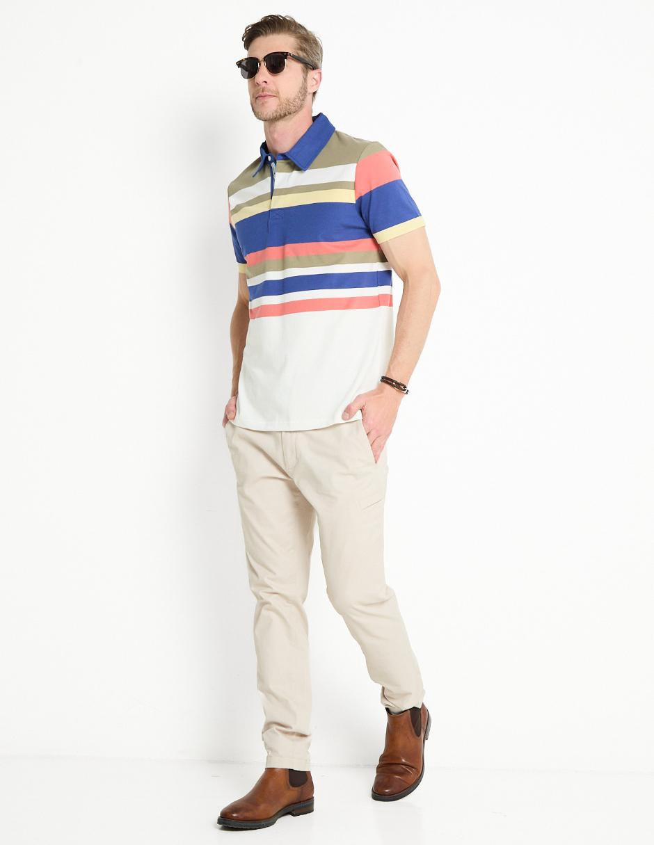 Playera tipo polo weekend para hombre