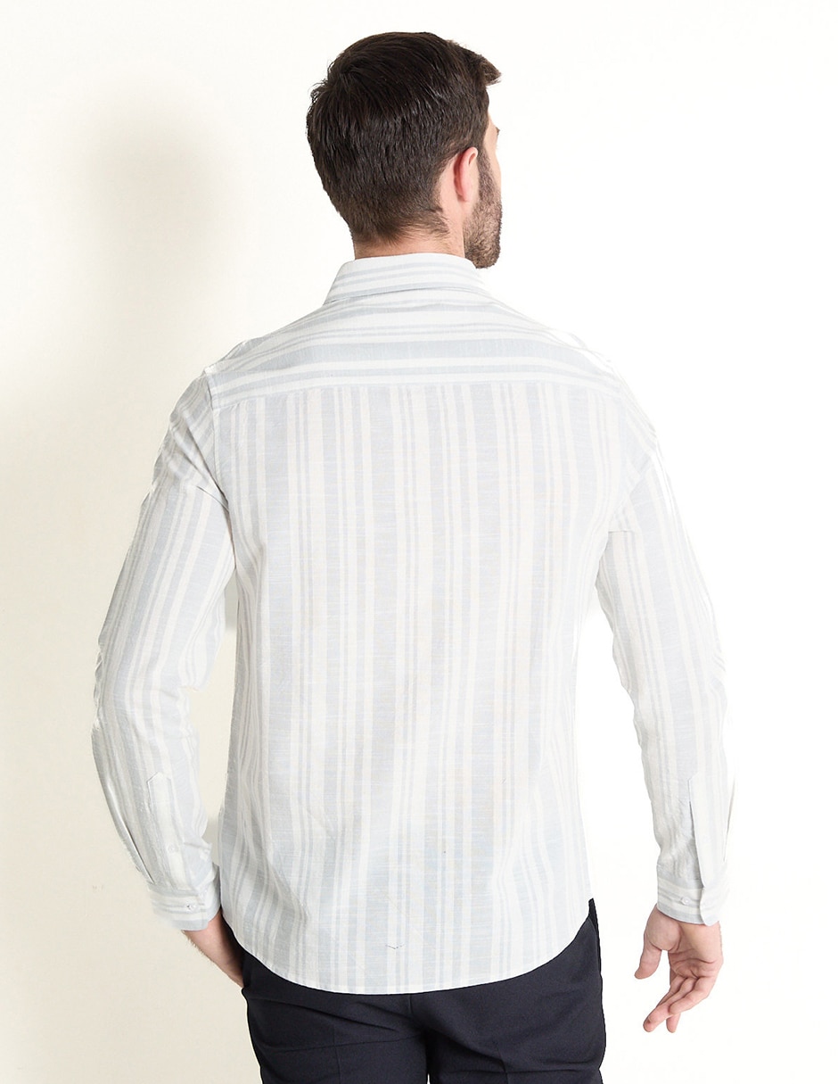 Camisa casual Weekend de algodón manga larga para hombre