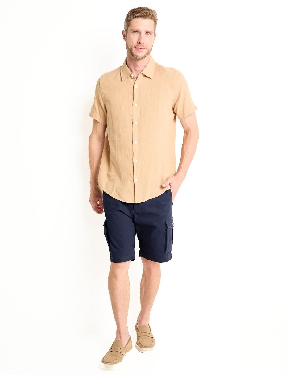 Camisa casual manga corta para hombre 3